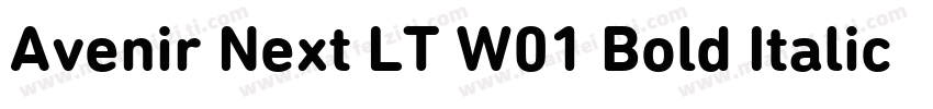 Avenir Next LT W01 Bold Italic字体转换